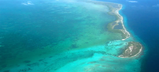 Foto aérea de Los Roques