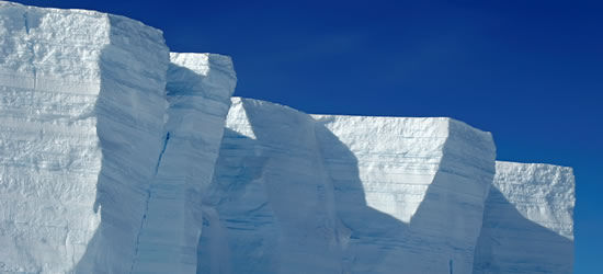 Espectaculares bloques de hielo