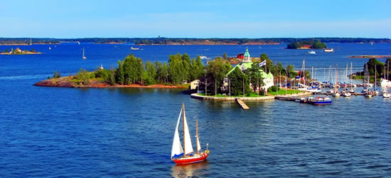 El mar Báltico, cerca de Helsinki