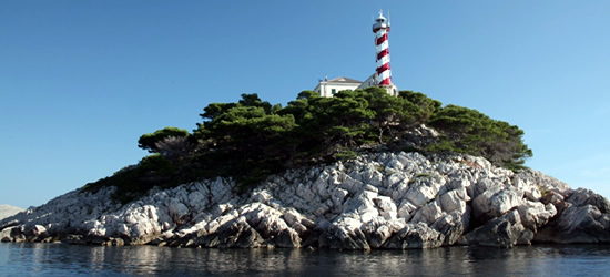 Faros en las Islas Kornati