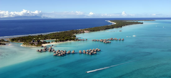 Vista aérea de Bora Bora