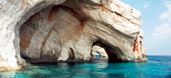 Cuevas azules de Zakynthos, jónico