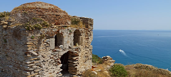 El viejo castillo de Skiathos
