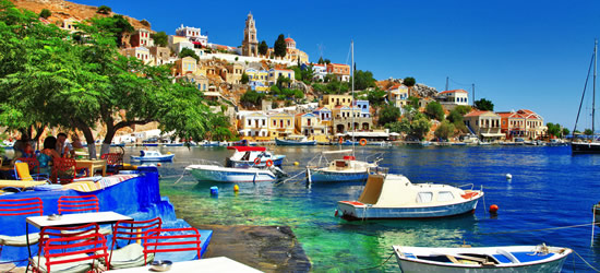 La colorida isla de Symi, región del Dodecaneso