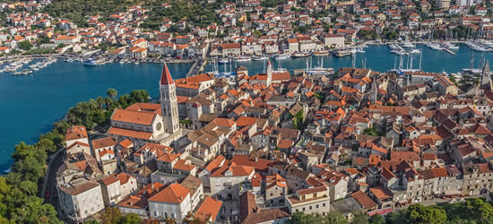 Vista panorámica aérea del casco antiguo